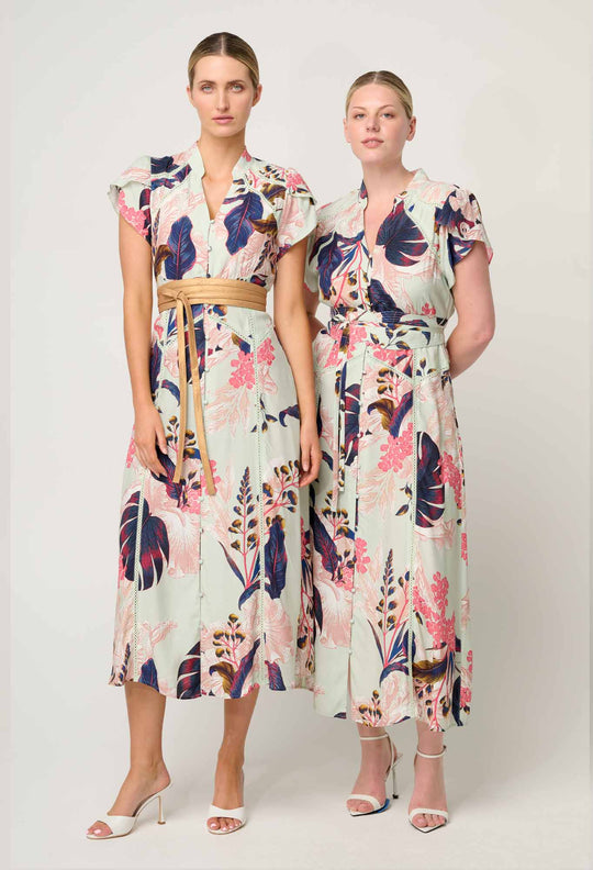 OnceWas Maysa Viscose Dress in Oasis Flora