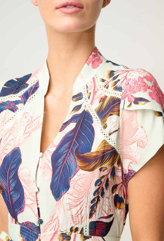 OnceWas Maysa Viscose Dress in Oasis Flora