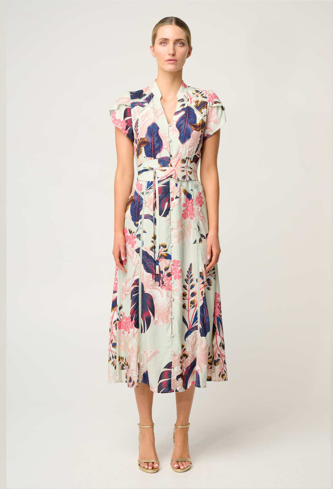 OnceWas Maysa Viscose Dress in Oasis Flora