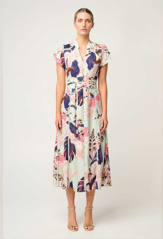 OnceWas Maysa Viscose Dress in Oasis Flora