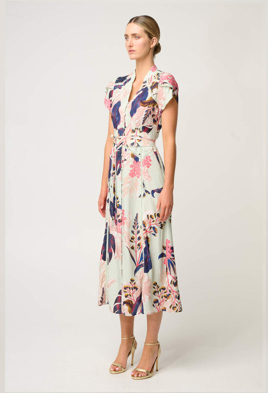 OnceWas Maysa Viscose Dress in Oasis Flora