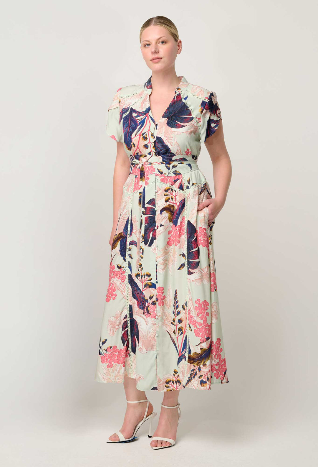 OnceWas Maysa Viscose Dress in Oasis Flora