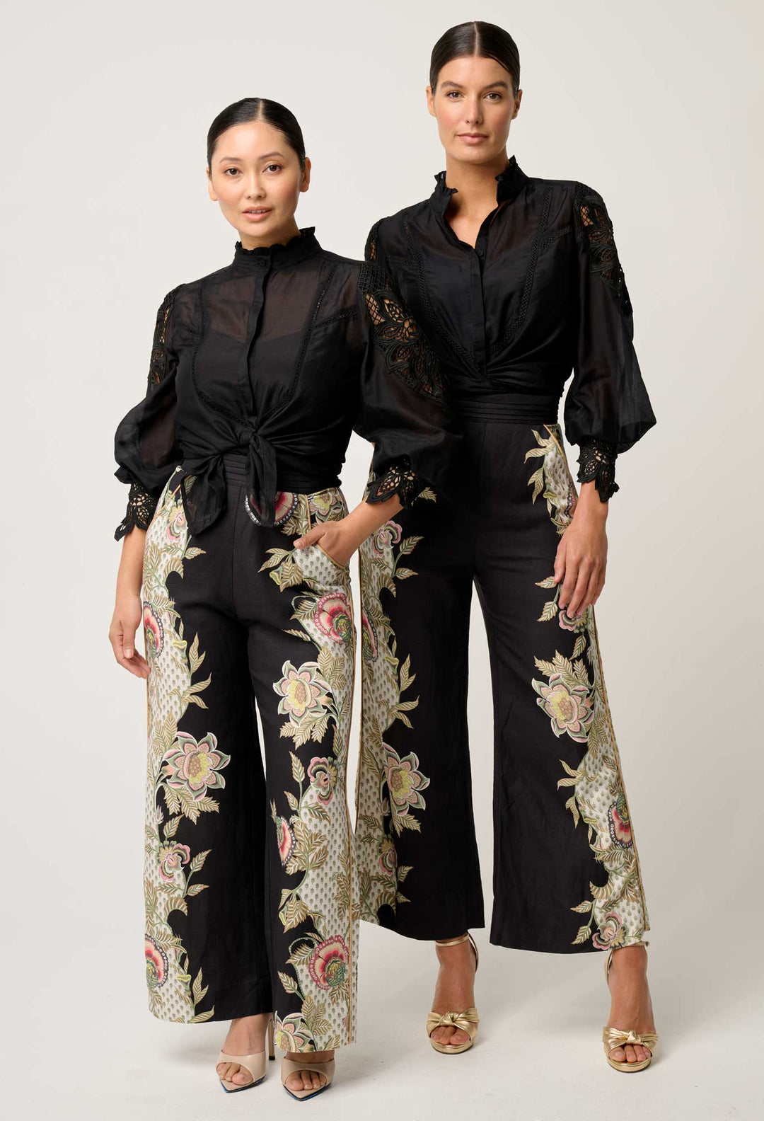 OnceWas PETITE Sevilla Cotton Silk Shirt in Onyx