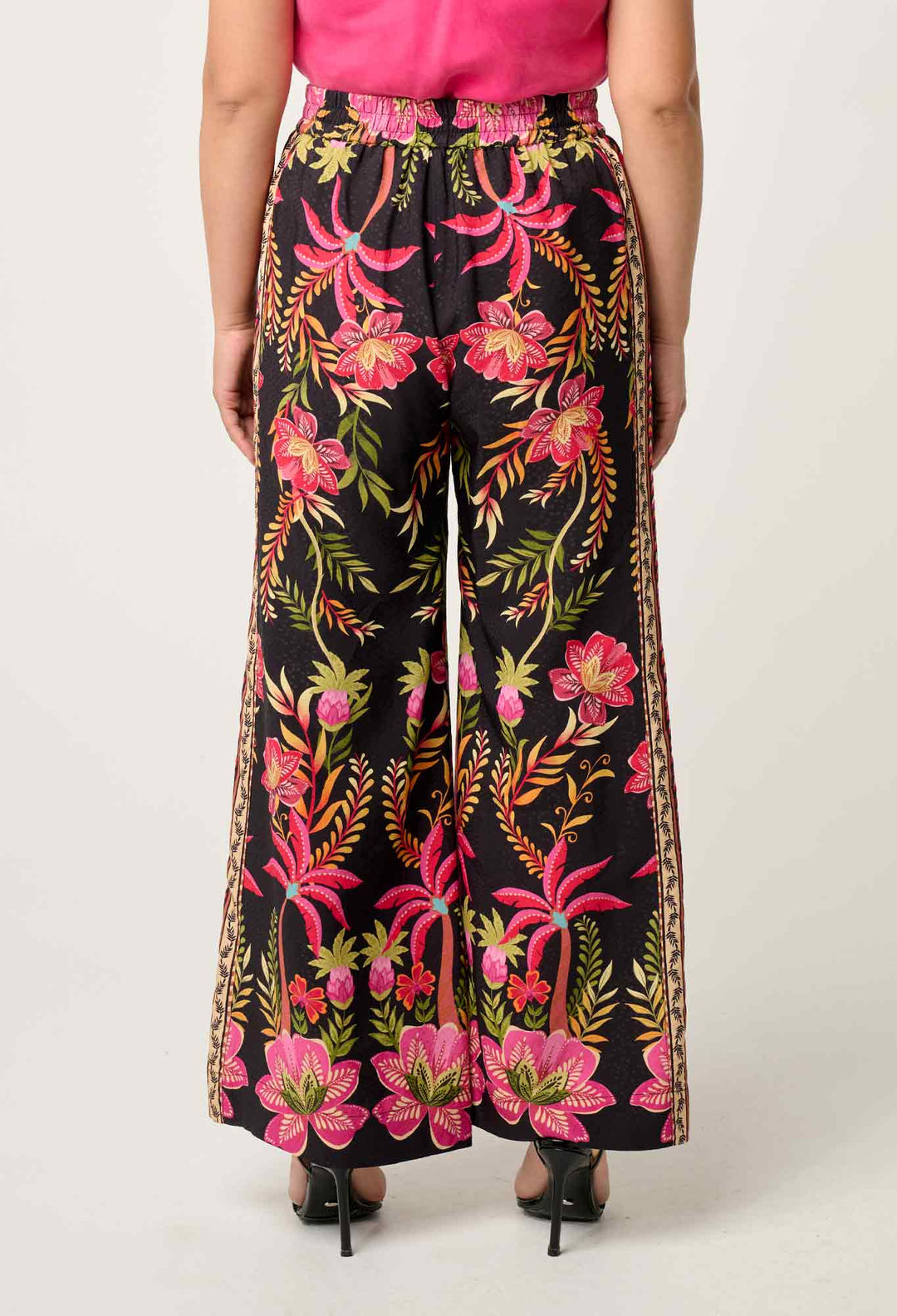 OnceWas PETITE Willow Viscose Dobby Pant in Anthos Lótos