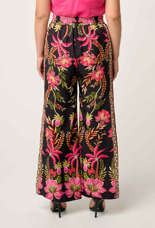 OnceWas PETITE Willow Viscose Dobby Pant in Anthos Lótos