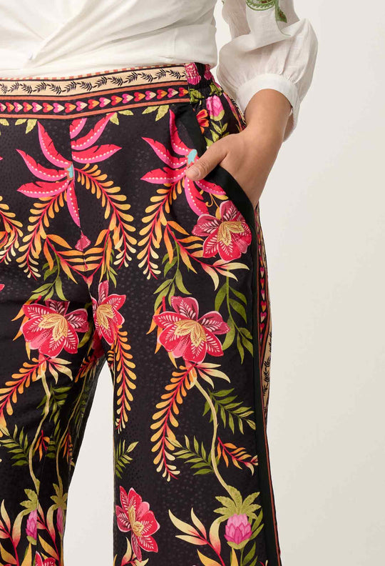 OnceWas PETITE Willow Viscose Dobby Pant in Anthos Lótos