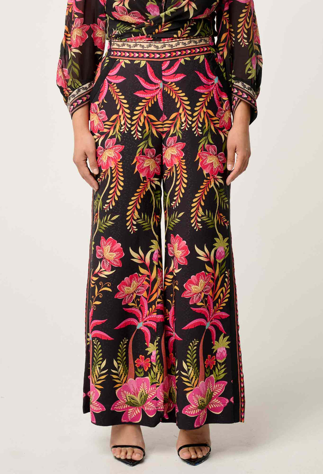 OnceWas PETITE Willow Viscose Dobby Pant in Anthos Lótos