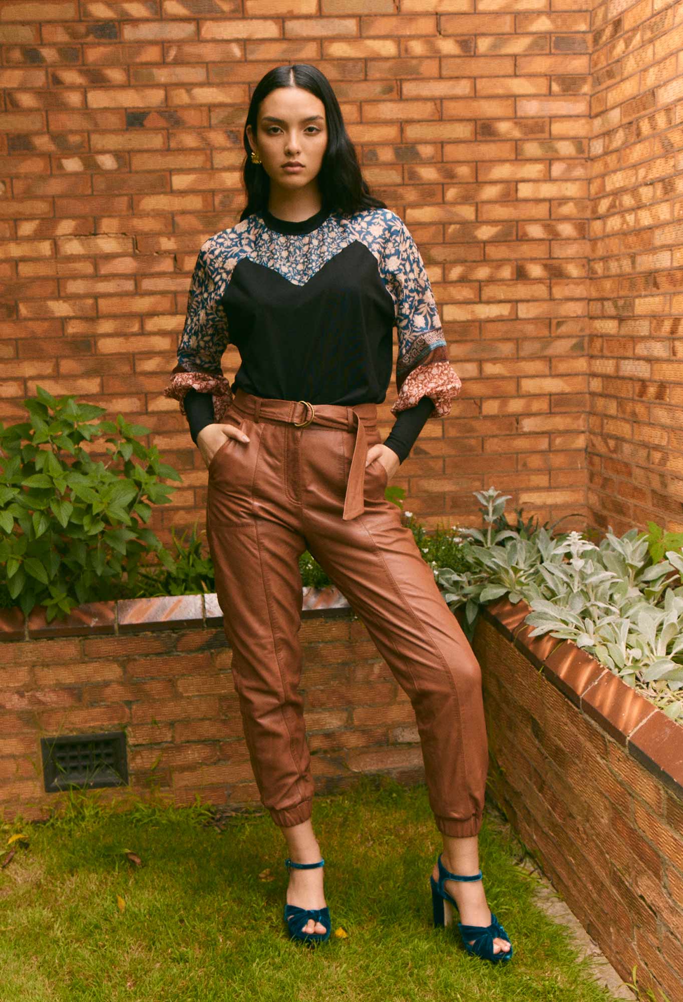 demand cascade Discuss Tallitha Leather Pant in Rust – OnceWas