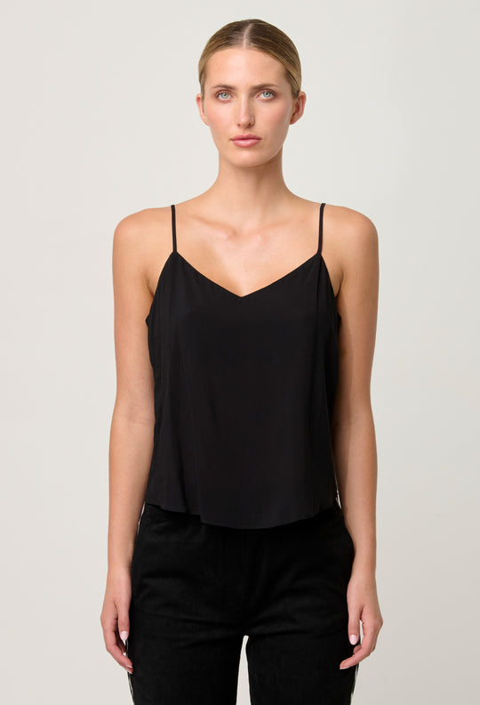 Viscose Cami Top in Black