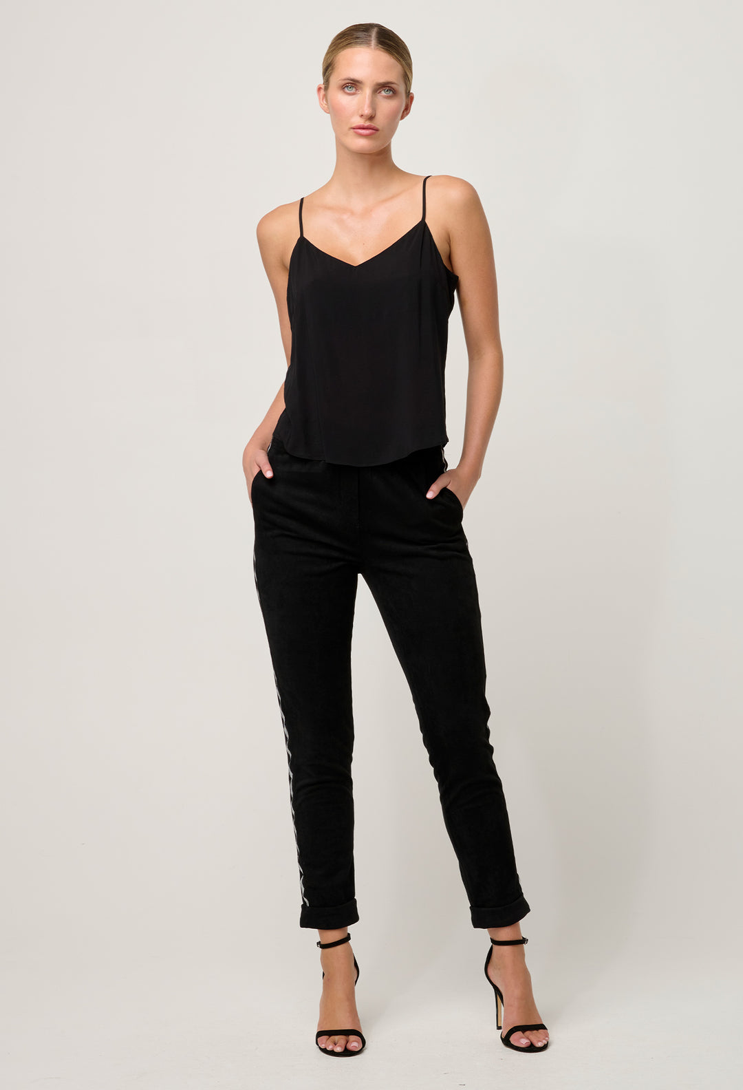 Viscose Cami Top in Black