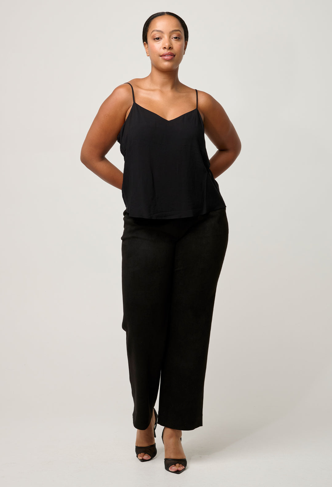 Viscose Cami Top in Black