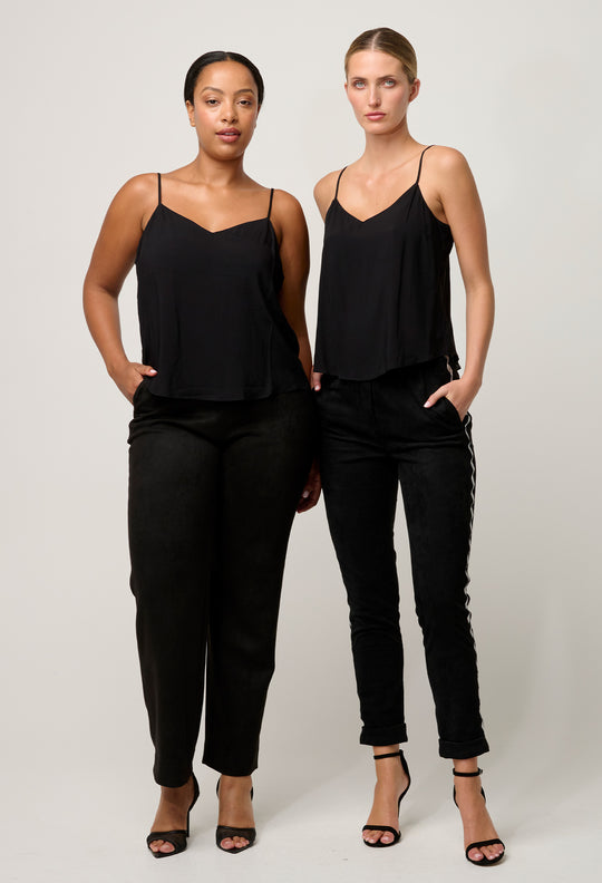Viscose Cami Top in Black