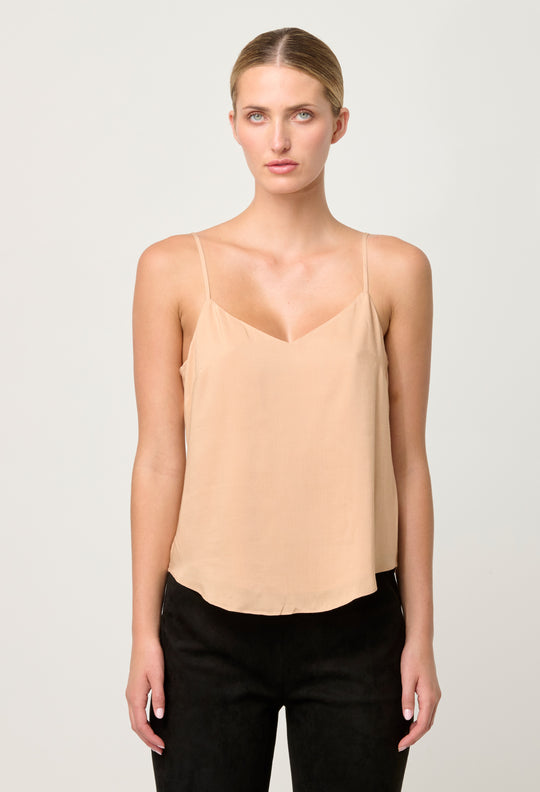 OnceWas Viscose Cami Top in Nude