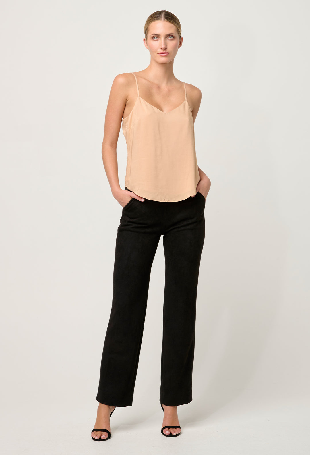OnceWas Viscose Cami Top in Nude
