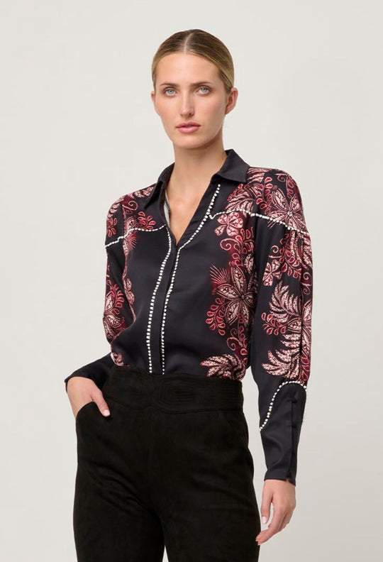 Marisol Tencel Twill Shirt in Torera Rosa