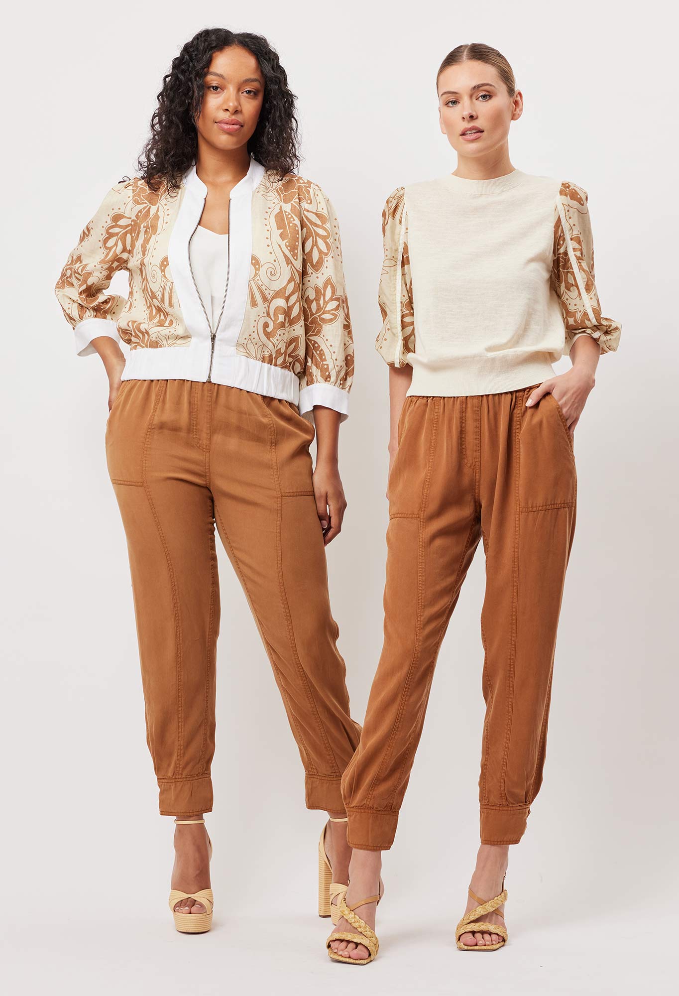 Coba Cotton Linen Knit Sweater in Bone