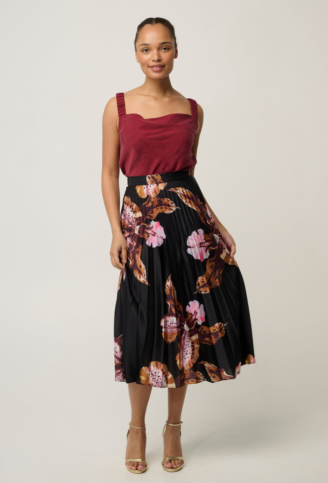 Delray Reversible Cami in Ruby