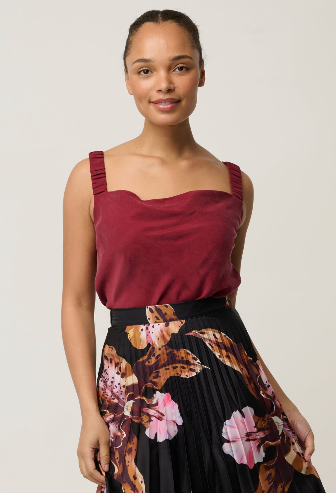 Delray Reversible Cami in Ruby