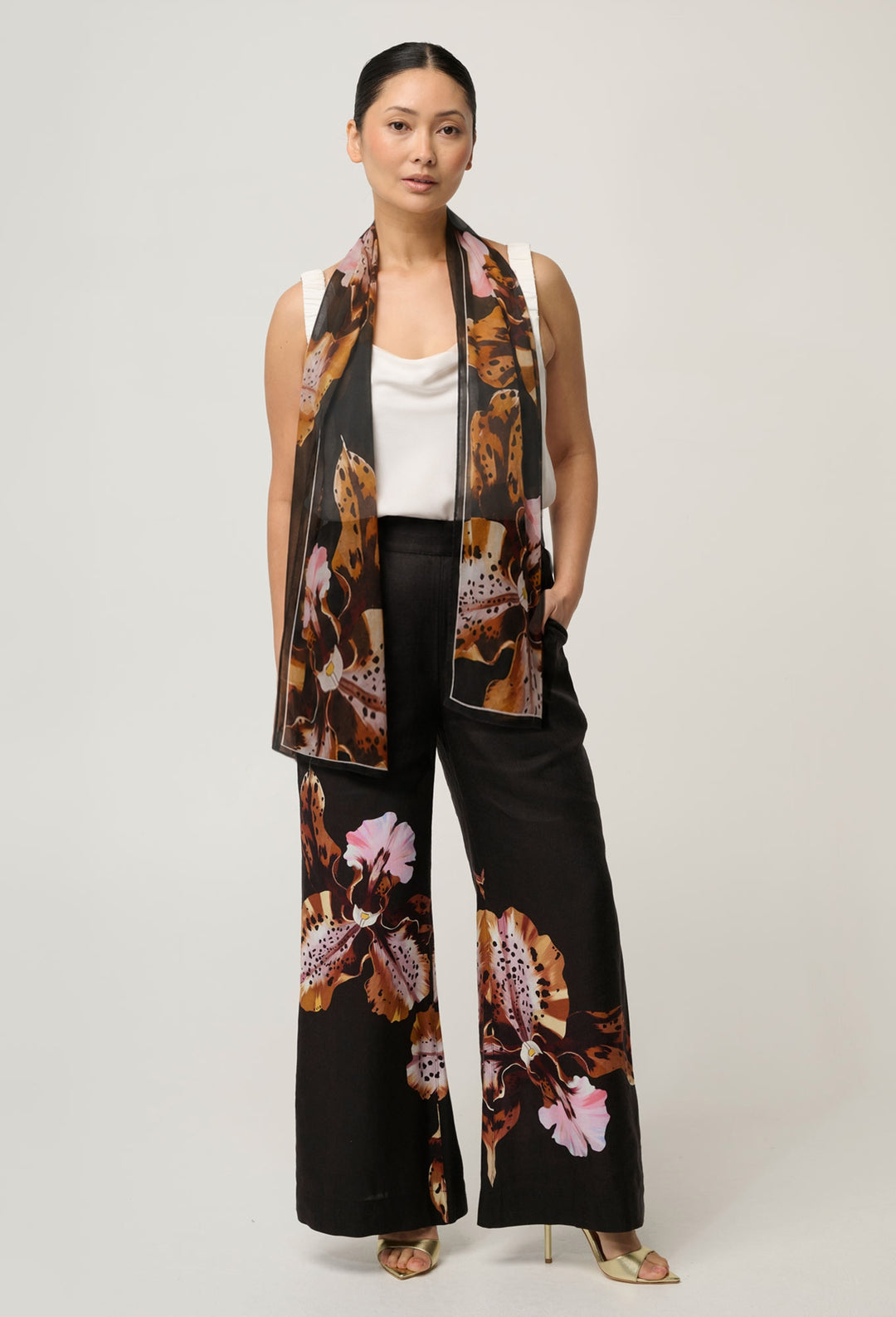 Sunset Orchid Scarf