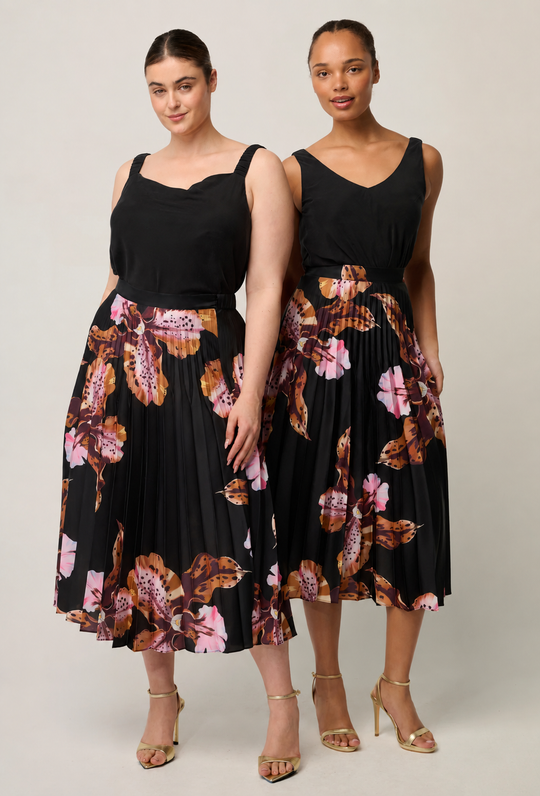 Delray Reversible Cupro Cami in Black