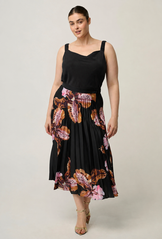 Delray Reversible Cupro Cami in Black