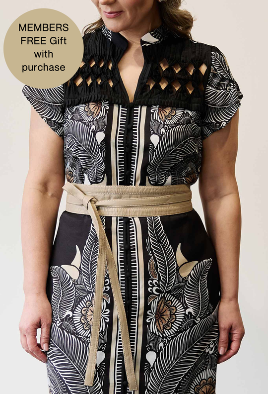 Milton Leather Belt in Oatmeal