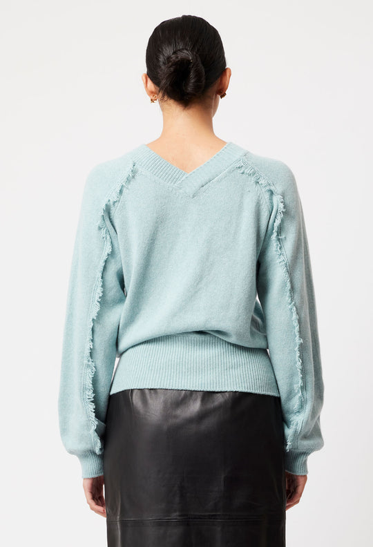 OnceWas Stella Merino Wool Knit in Sky