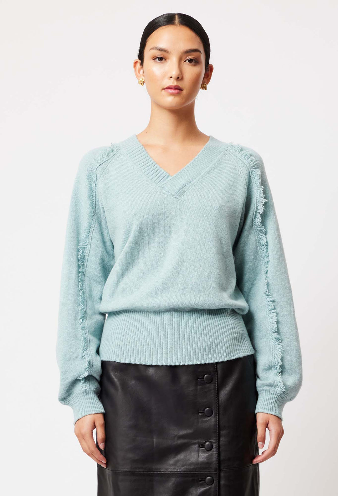 OnceWas Stella Merino Wool Knit in Sky