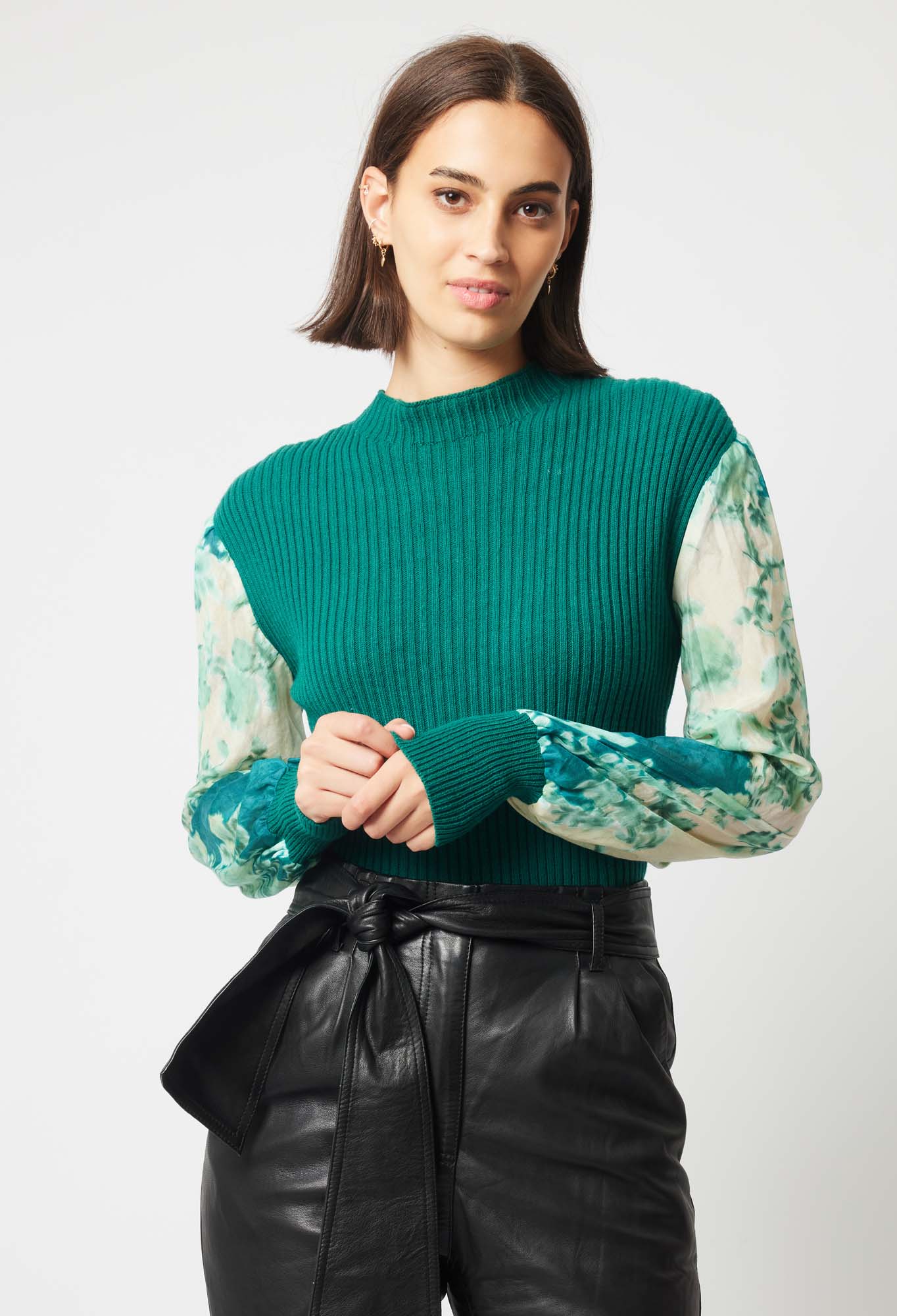 OnceWas Dynasty Merino Wool Knit in Jade