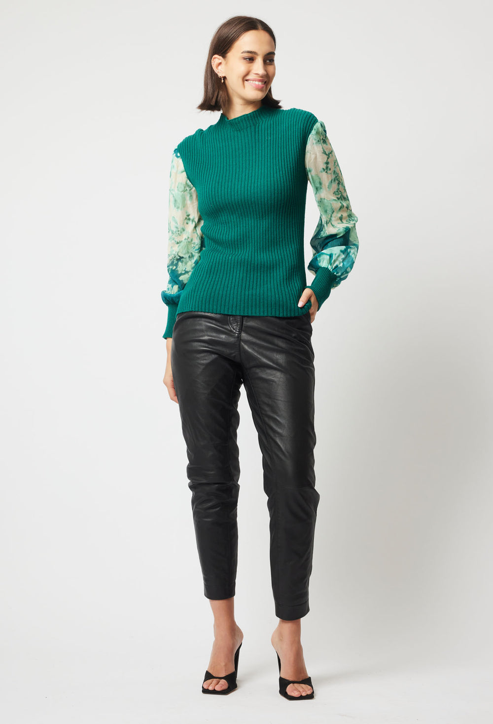 OnceWas Dynasty Merino Wool Knit in Jade