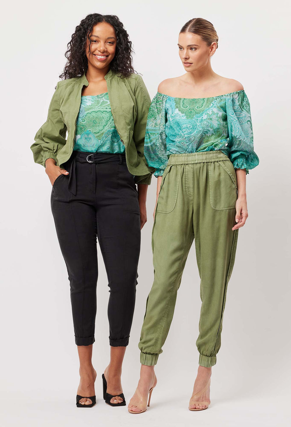 Discovery Cotton Silk Top in Jade Exotic