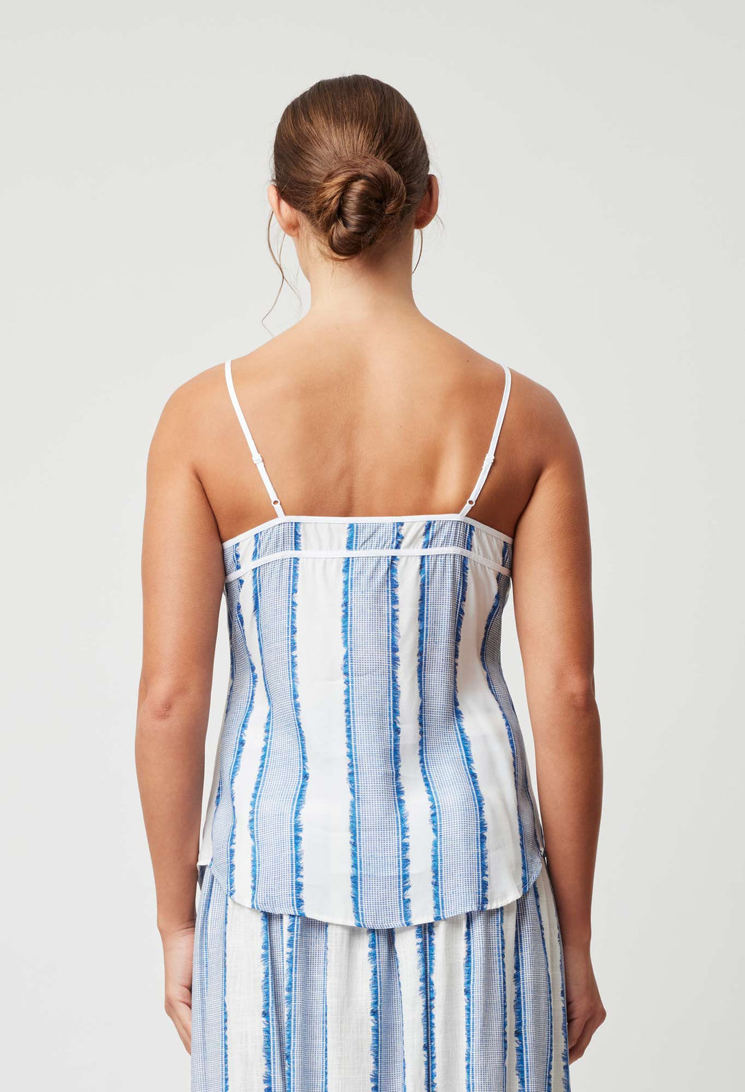 OnceWas Panama Viscose Cami in Sorrento Stripe