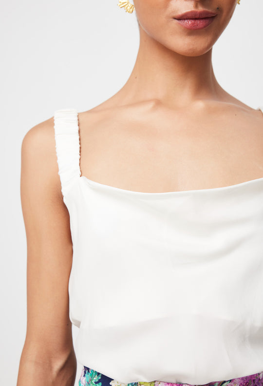Delray Reversible Cupro Cami in Ivory