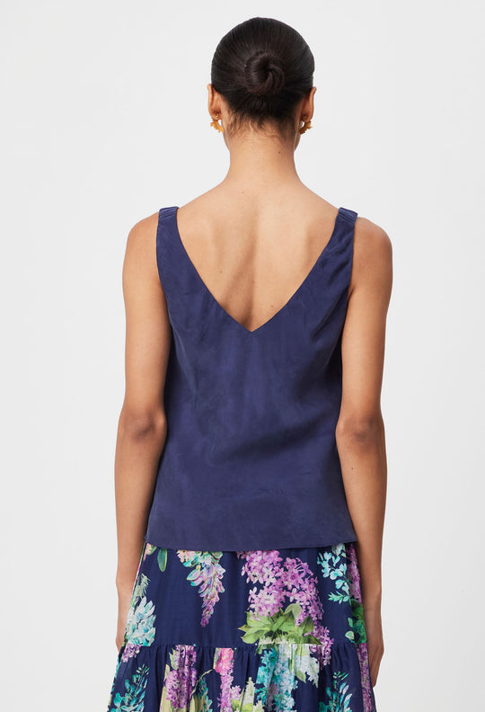 Delray Reversible Cupro Cami in Lapis