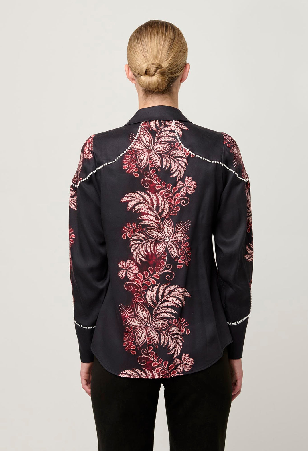 OnceWas Marisol Tencel Twill Shirt in Torera Rosa