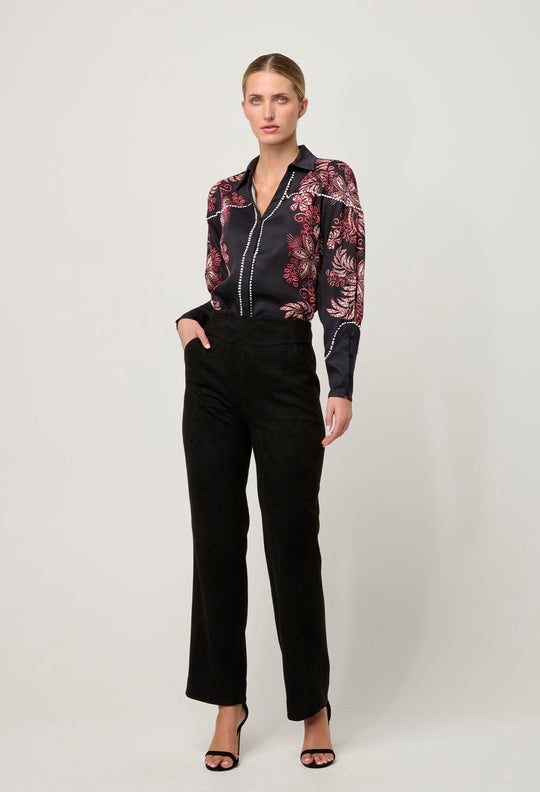 OnceWas Marisol Tencel Twill Shirt in Torera Rosa