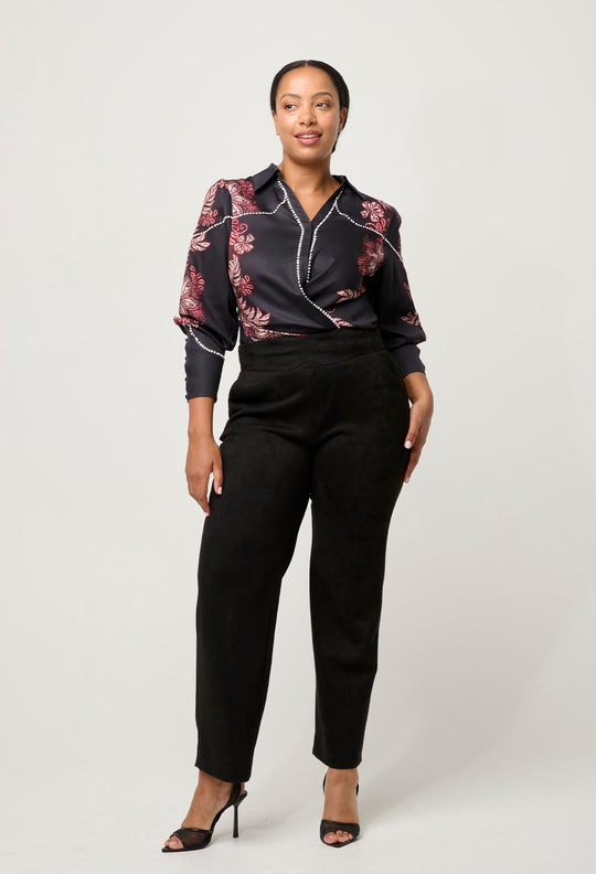 OnceWas Marisol Tencel Twill Shirt in Torera Rosa