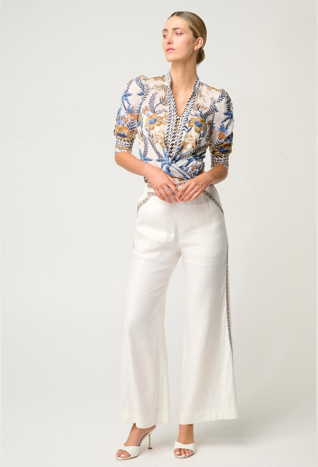 OnceWas Calantha Silk Cotton Shirt in Golden Medina