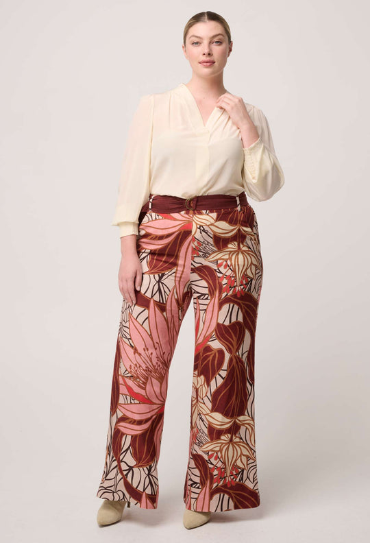 OnceWas Eden Silk Pleated Shirt in Cloud