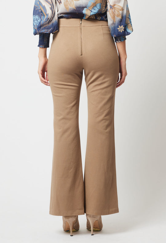 OnceWas Phoenix Viscose Nylon Twill Pant in Sesame