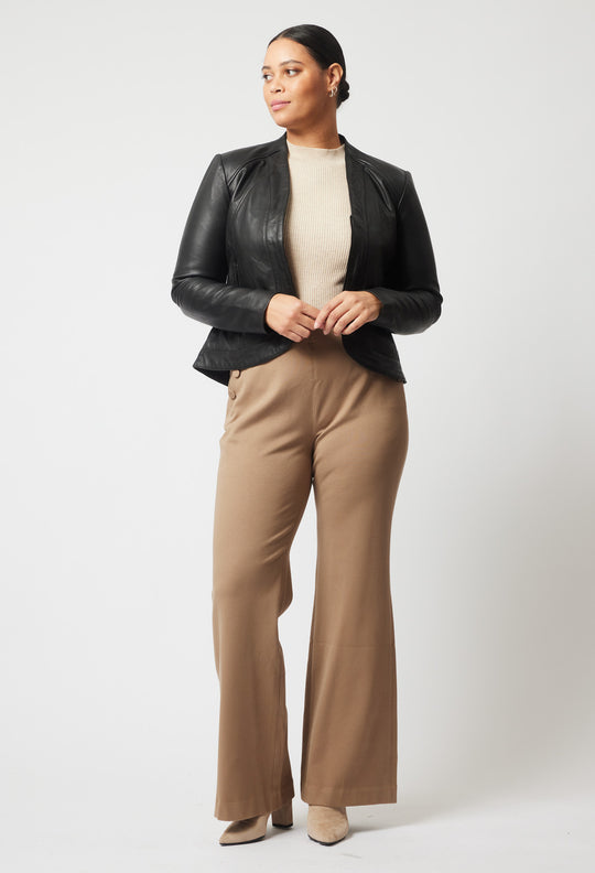 OnceWas Phoenix Viscose Nylon Twill Pant in Sesame