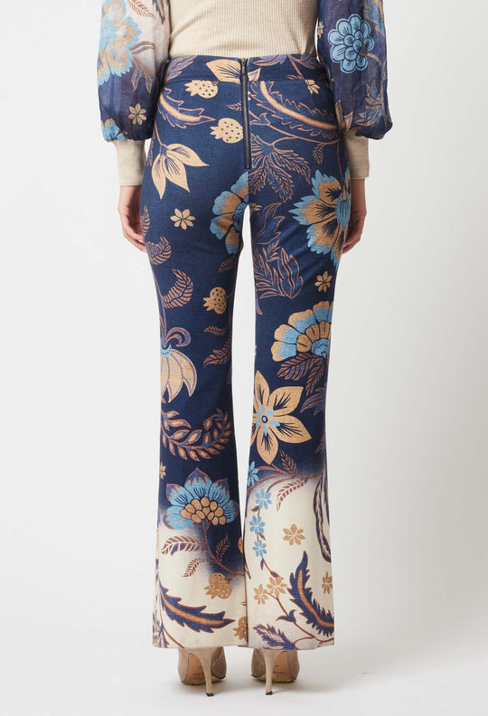 Getty Ponte Pant in Lotus Flower