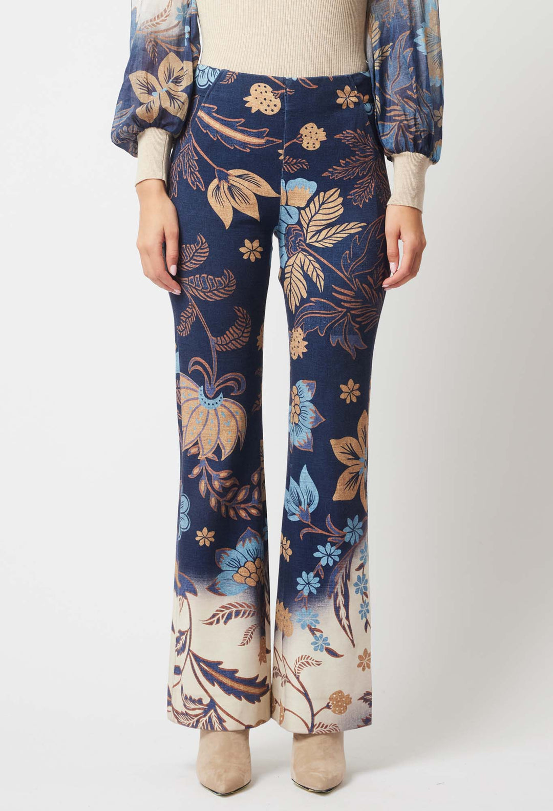 Getty Ponte Pant in Lotus Flower