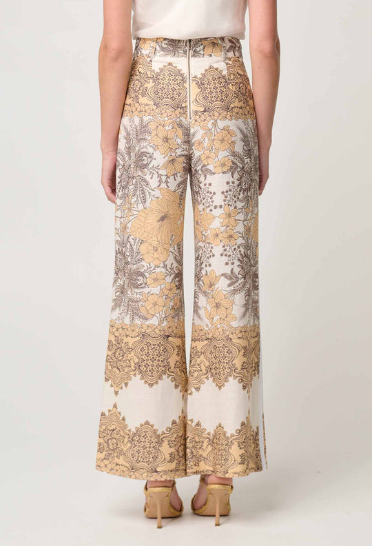 Danxia Linen Viscose Pant in Golden Mallow