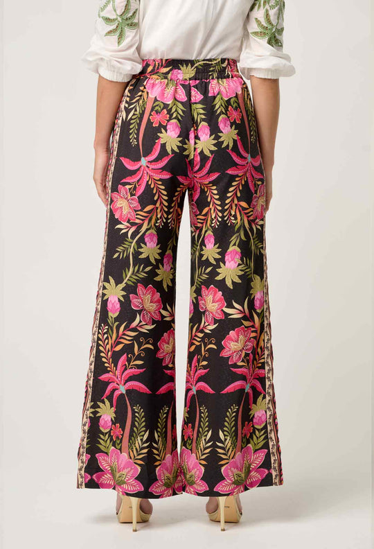 OnceWas Willow Viscose Dobby Pants in Anthos Lótos