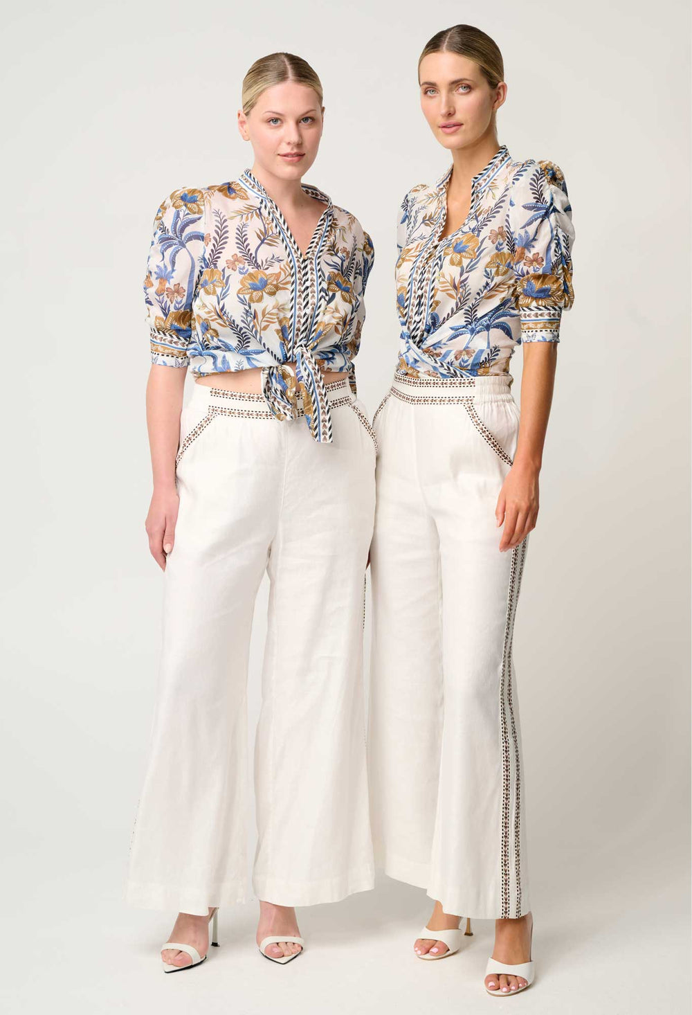 OnceWas Zara Linen Viscose Pant in Ivory