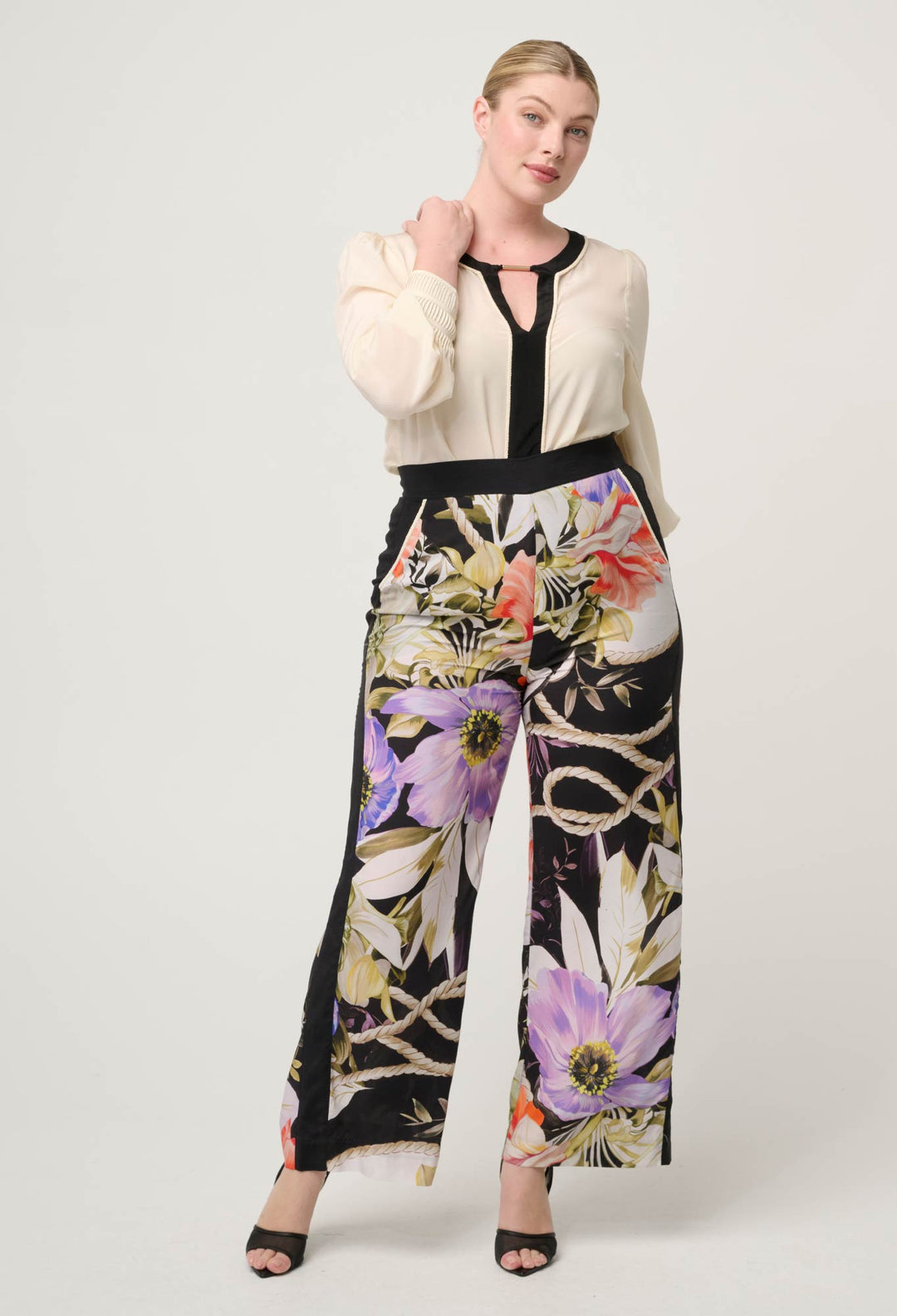 OnceWas Sorrel Wide Leg Pant in Tangled Blossom
