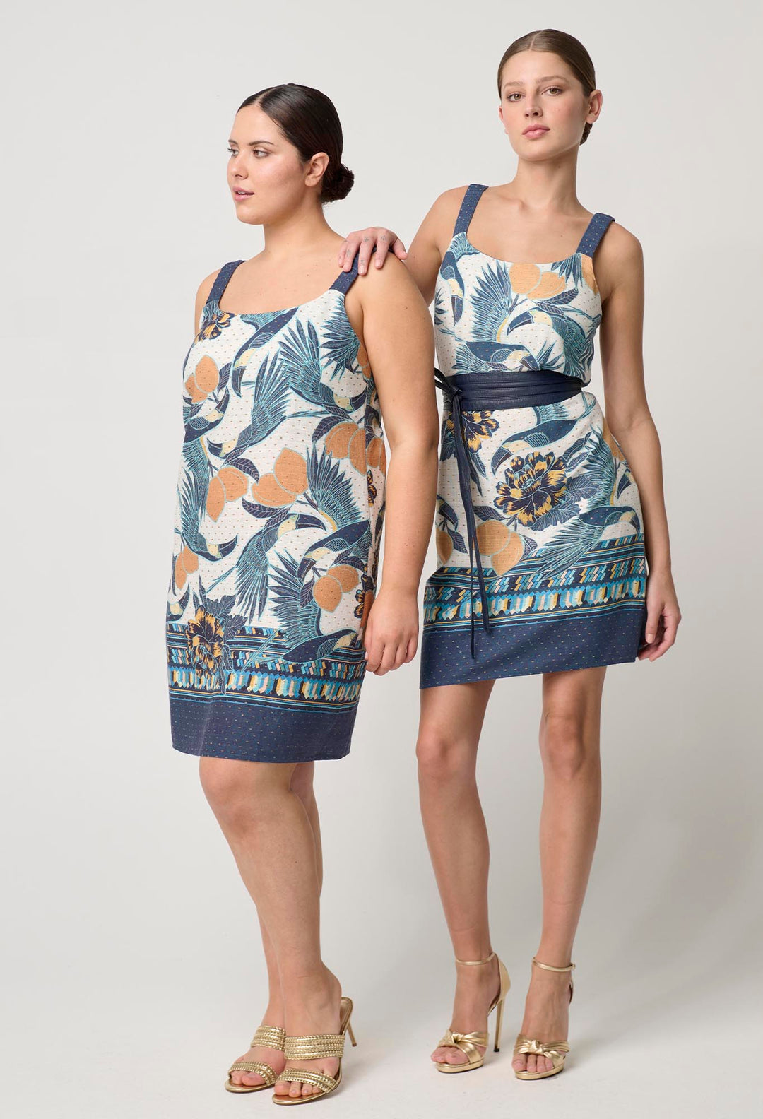 Landa Linen Viscose Dress in Tukano Print