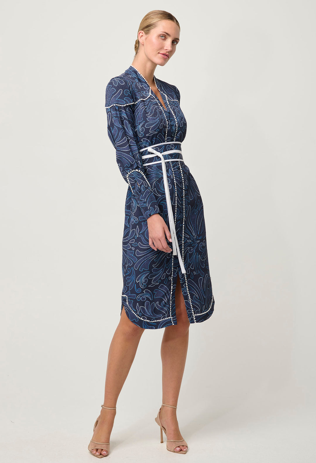 OnceWas Adela Viscose Dobby Dress in Altamira