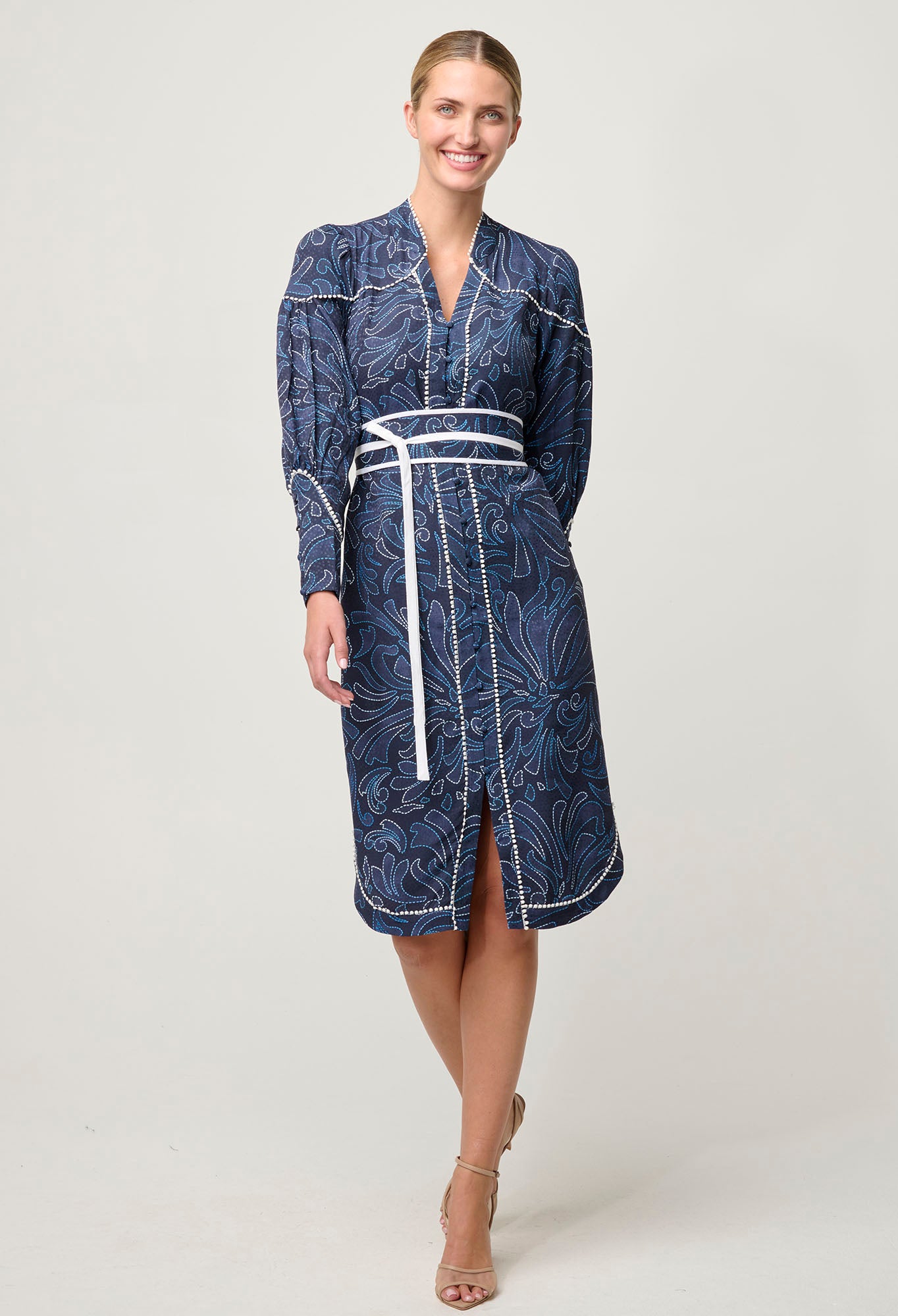 OnceWas Adela Viscose Dobby Dress in Altamira